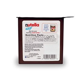 Nutella & Go Snack Packs Chocolate Hazelnut Spread Breadsticks 1.8oz Pack of 12