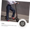 1 Pair 100mm Silent Scooter Wheels Replacement Parts for Luggage,