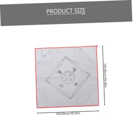 Mikinona Slip Mahjong Table Cover Noise Reduction Game Mat Mahjong Mat for Home Use and Comfortable Design with Random Corner Color Random Color