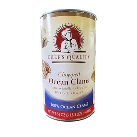 Chef's Quality: Chopped Ocean Clams 51 Oz. (2 Pack)