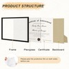 Fisnish 8.5x11 Picture Frame 20 Pack, Black Certificate Diploma Document