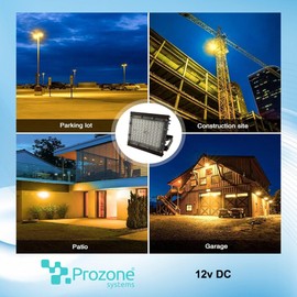 PROZONE 50W 12V DC 24V AC LED Flood Light LAMP of Warm White Floodlights Security Outdoor Waterproof IP68 Ultra Bright 3000k Color 7000lm Marine Use Yacht,Boat,Ship 3PCS Warm White(Pack of 3)