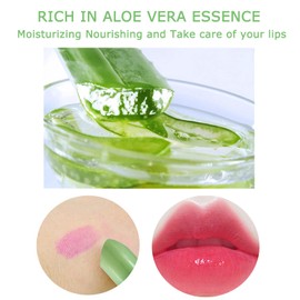 Lip Balm Set Aloe Vera Lipstick 3PCS Magic Temperature Colour Changing Lip Gloss Long-Lasting Moisturising Nutritious Cream Lip Plumper Makeup Set