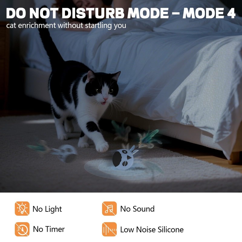 KiwiLove Cat Toys, Interactive Cat Toys for Indoor Cats, USB