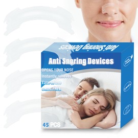 Anti Snoring Nose Plasters | Against Snoring (Pack of 45) Transparent Nose Strips for Sleeping Against Nasal Strips for Sports | Nose Strips for Clogged Nose, Effective Nose Plasters Better Breathing