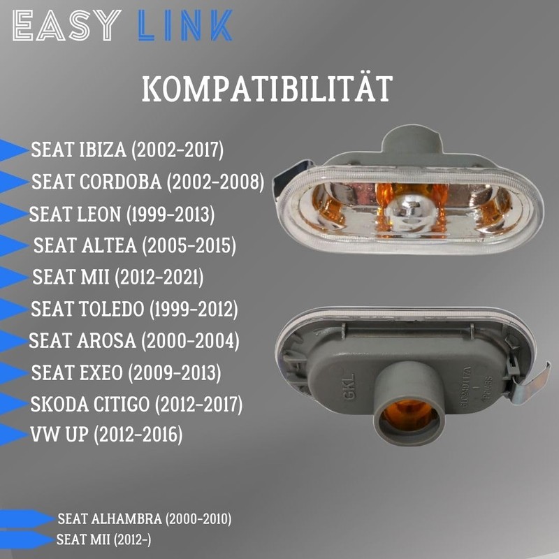 Easy Link Side Indicator Yellow Indicator Indicator Light Compatible with
