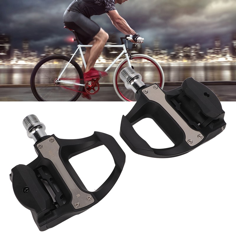 2Pcs Road Bike Self Locking Pedals Engineering Plastics Adjustable Bicycle