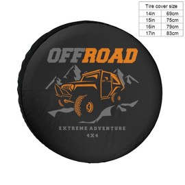 Replacement Tyre Cover, Off-Road Extreme Adventure Waterproof Dustproof Wheel Covers, Suit for SUV, Motorhome, Trailer, Car Wheel 17 Inch