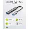 goobay 4-Port USB 3.2 Hub Slim, Multiple Plug, 5 Gbits,