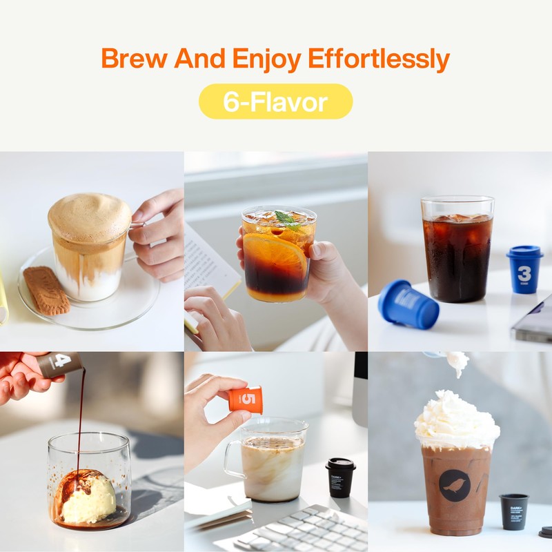 SATURNBIRD Instant Coffee Cold Brew, Coffee Pods of Light Roast,
