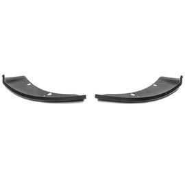 IKON MOTORSPORTS, Front Lip Protector Compatible with 2015-2023 Dodge Charger Scat Pack SRT, Matte Black Lower Lip Guard Pair