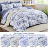 WONGS BEDDING Blue omforter Set King,7 Pieces Bed in a