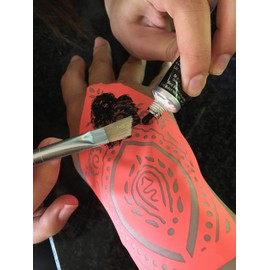 Fatima's Hand Dream Catcher Mandala Tattoo Stencil Template for Finger, Hand and Body Painting MS-05