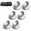 Lunyloer Gas Stove Knob, 6 Pcs 6MM Universal Gas Hob