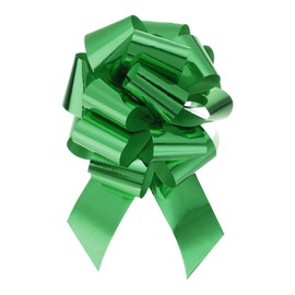 MECCANIXITY 20pcs 8 Inch Metallic Large Big Pull Bow Gift Wrapping Bows Ribbon for Wedding Car Baskets Presents Christmas Bow, Dark Green