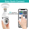 Noonkey 2K/3MP Light Bulb Security Camera, Wireless Indoor/Outdoor, 2.4/5GHz, Full-Color