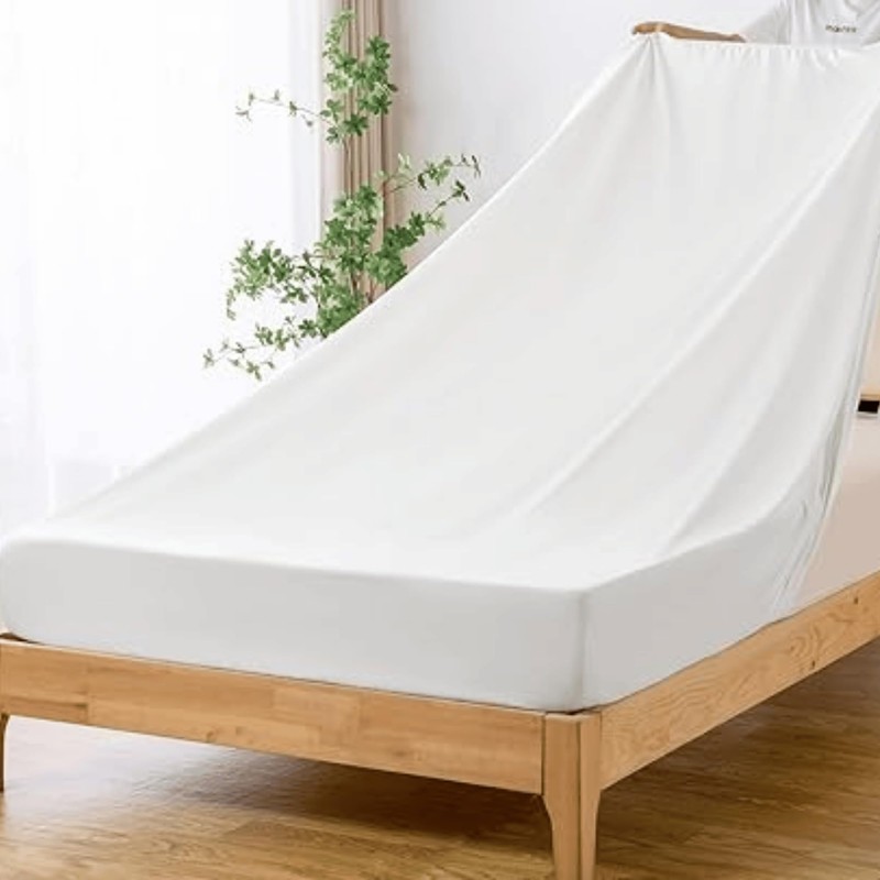 Fitted Sheet, 100% Cotton, Double Bed, Elastic, Quick Drying, Wrinkle-Resistant,