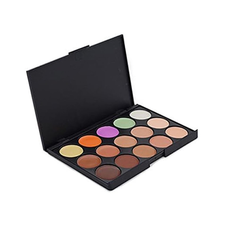 JacCherry Concealer Palette Abdeckcreme Camouflage Kosmetikum mit 15 Farben Mode