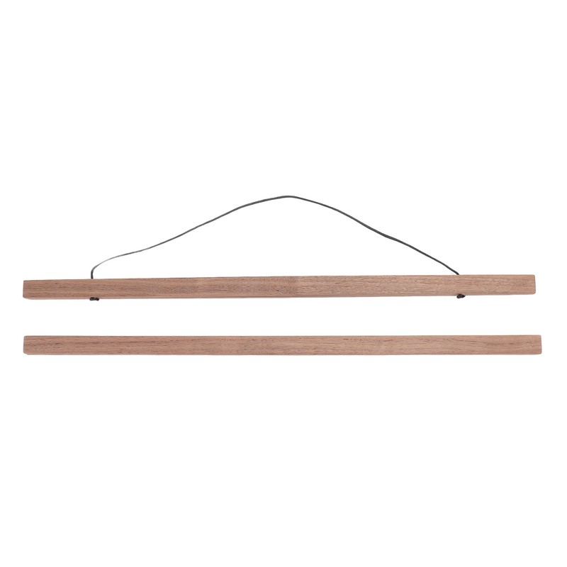 Magnetic Poster Frame Hanger DIY Reusable Black Walnut Magnet Poster