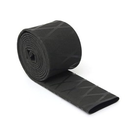 ULTECHNOVO 6pcs Non-Slip Handle Grip Cover for Fishing Rod Racket Heat Shrink Tubing Insulation Black Wrap for Enhanced Friction Comfort