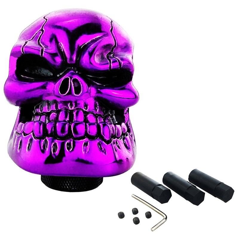 Lunsom Skull Shifter Knobs Resin Shift Head Most Car Transmission