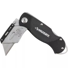 HUSKY 99732 Folding Lock-Back Utility Knife (3-Pack)