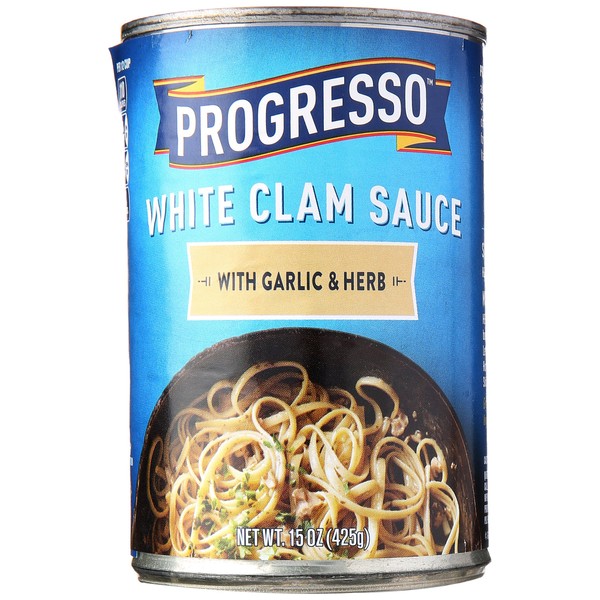 Progresso White Clam Sauce With Garlic & Herb, 15 oz.
