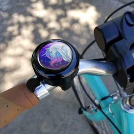 GRAPHICS & MORE Majestic Unicorn Pink Purple Blue Bicycle Handlebar Bike Bell