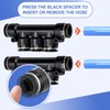 Bwintech 5 pieces 8 mm OD straight connectors, 5-way quick