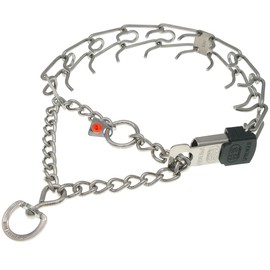 Herm Sprenger Prong Dog Collar with Quick Release ClicLock Buckle for Small Medium Large Dogs Stainless Steel Training No-Pull Collar for Dogs Made in Germany (23in x 3.2mm)