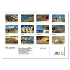 Kreta so vielseitig und wunderschön (Wandkalender 2026 DIN A3 quer), CALVENDO Monatskalender: Verschiedene Ansichten der Insel Kreta (CALVENDO Orte)