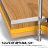 MEIGGTOOL 1/4-Inch Diameter Spiral Flush Trim Router Bits, Down-Cut Flush