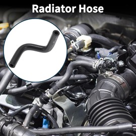 X AUTOHAUX Radiator Hose Heater Hose Radiator Outlet Hose Pipe for Honda Accord 2.4L 2003-2005 No.19509RAAA00 Rubber Water Pipe Black 1 Pc