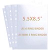 80 Pack 160 Pockets 5.5x8.5” Sheet Protector Sleeves for 6
