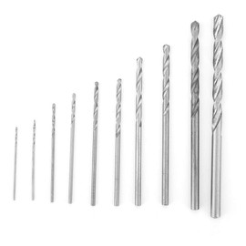High-speed Steel Straight Shank 10PCS Durable 0.5-3mm Twist Drill Bits Drilling Tools