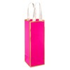 Papyrus 14" Wine Gift Bag (Pink and Gold) for Birthdays,