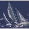 Wallpaper Border Yacht Blue Classic 15' x 9.125" HU6130B