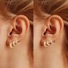 Wgoud Small Gold Hoop Earrings Set for Women, 6 Pairs