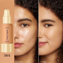 tarte face tape foundation - matte, waterproof, and gentle:_36S medium-tan sand (medium to tan skin with warm