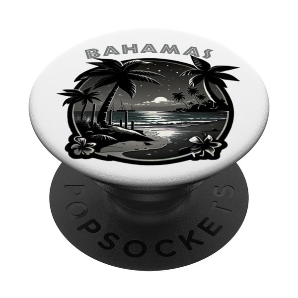 Bahamas #1 Palme Karibik Insel Hängematte Urlaub Souvenir PopSockets Klebender