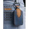YINEOR Key Fob Cover Leather Car Key Case Keychain Fob