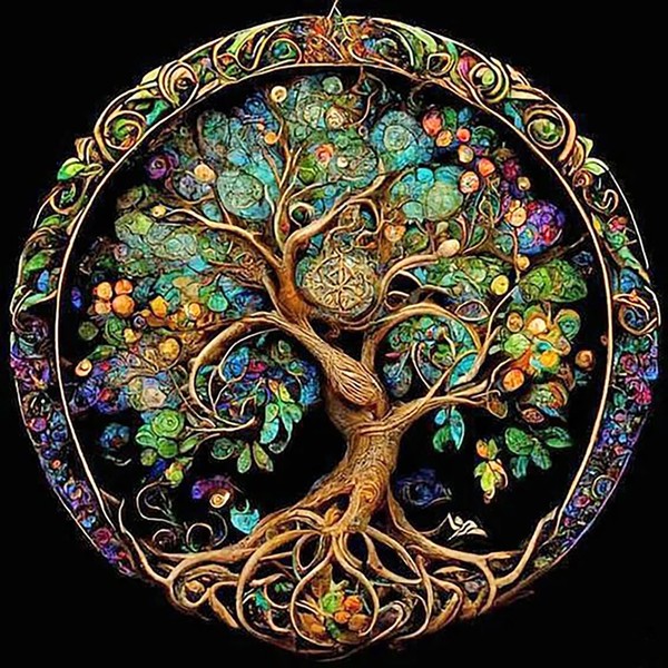 KINPLUB 5D Diamond Painting Kits for Adults, Tree of Life