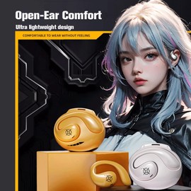Ows Hanging Earphones 5.4 Bluetooth Out of Outside Over The Ear Earbuds Open Ear Headphones Outer Wireless Ear Hanging Headset Hy-T26 Out of Outside Headphones Air Bone Conduction Earbuds Outer Ear