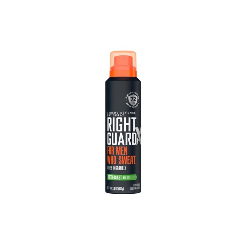 Right Guard Xtreme Defense Dry Spray Fresh Blast 3.8 Ounce