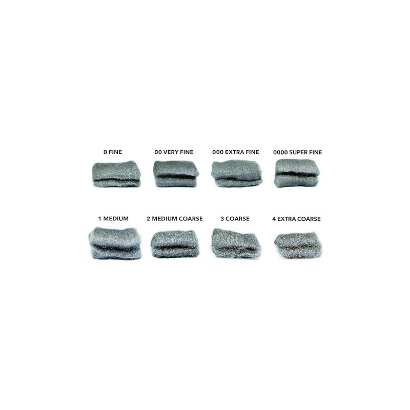 8 Pack #0000 Steel Wool 0320