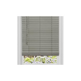 32 x 64 in. Cordless GII Madera Falsa 2 in. Faux Wood Plantation Blind - Grey