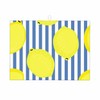 Beabes Lemons Dish Drying Mat,Yellow Lemons With Blue Stripes Design