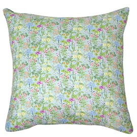 DDintex Floret LONDON Throw Pillow Cover Poetz Medou Turquoise 45x45cm [With Liberty Print]