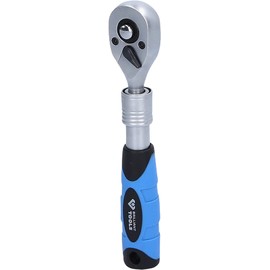 BRILLIANT TOOLS BT020996 1/4 Inch Telescopic Reversible Ratchet (150-200 mm) [Powered by KS Tools]