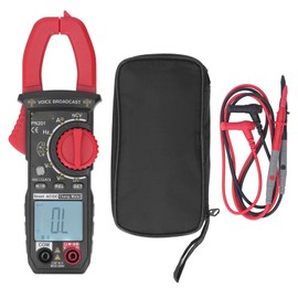 Intelligent Voice Prompt Clamp Meter High Current Measurement up to 600A NCV Detection Data Hold Function Clear Backlit Display